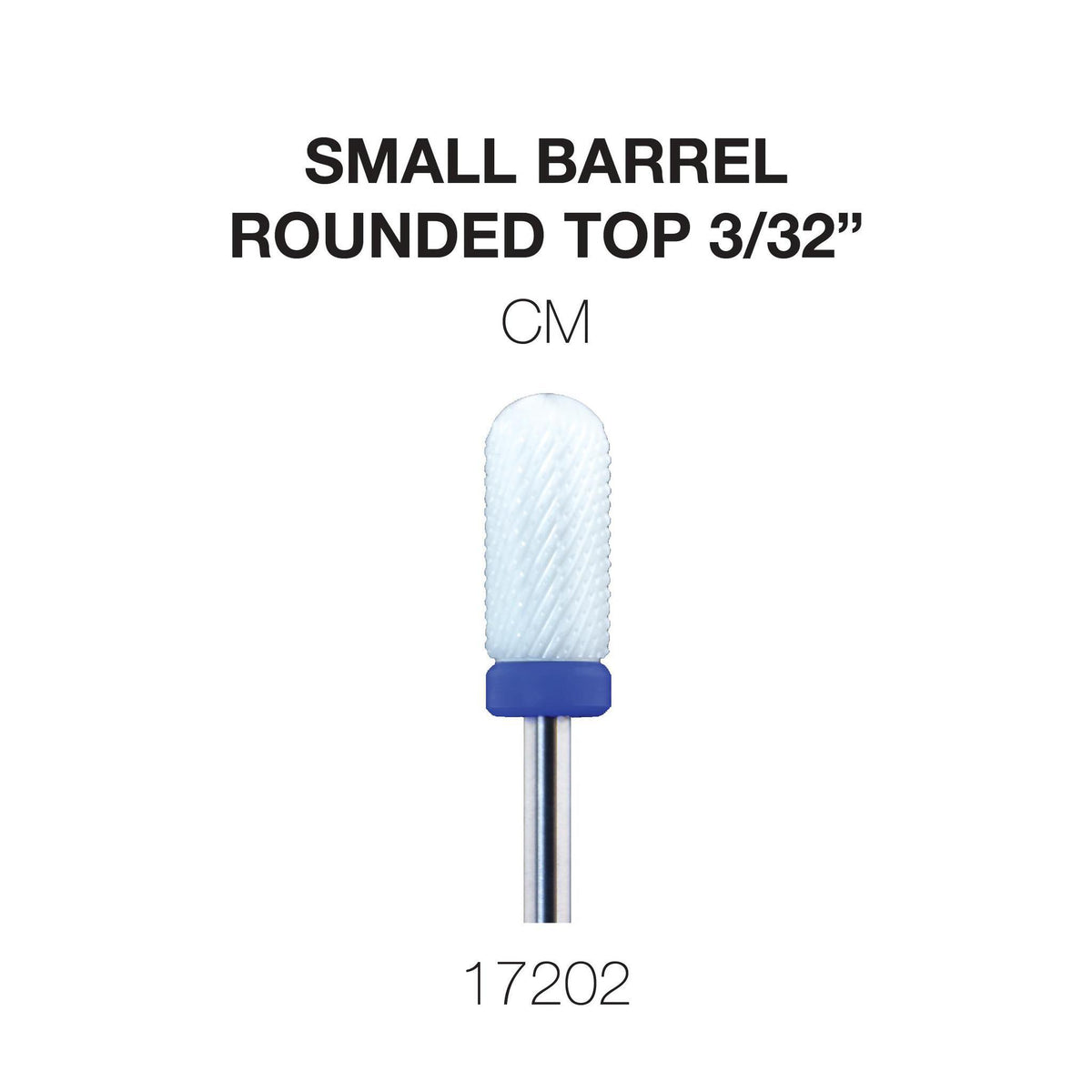 Cre8tion Ceramic Small Barrel- Rounded Top 3/32"