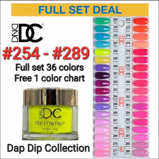 DND DC DAP DIP TIP 8 36 Colors (#254 – #289)