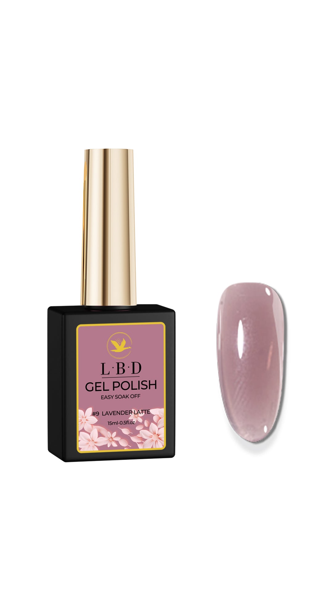 LBD Jelly Gel Polish – #9 LAVENDER LATTE