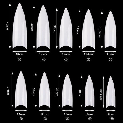 Cre8tion Special Shape - 12 Wide Stiletto 500 pcs./box