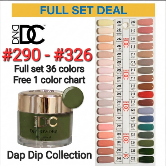 DND DC DAP DIP TIP 9 36 Colors (#290 – #326)