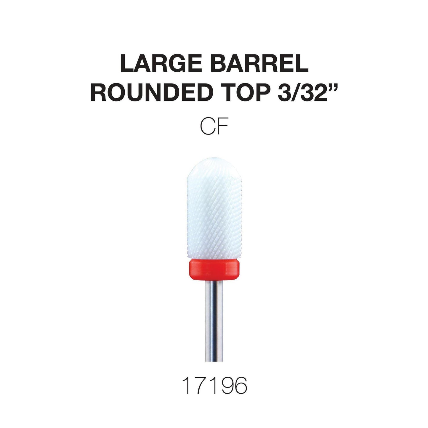 Cre8tion Ceramic Large Barrel - Rounded Top 3/32"