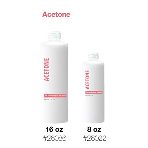 Cre8tion Plastic Bottle "Acetone" EMPTY - Cap Not Included