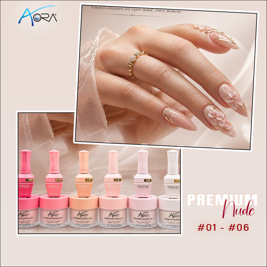 Aora Premium Nude Collection #01 - #06 = 6 Colors