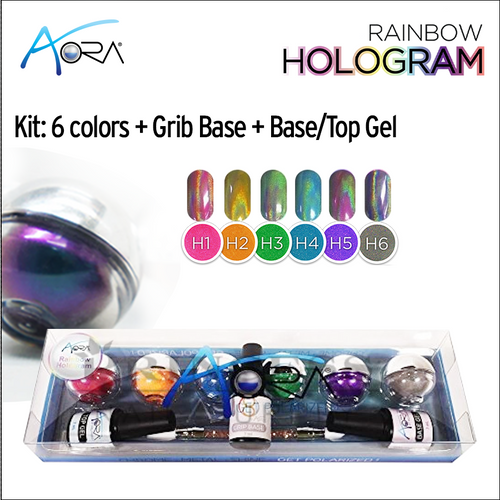 Aora Kit/9pcs - Rainbow Chrome