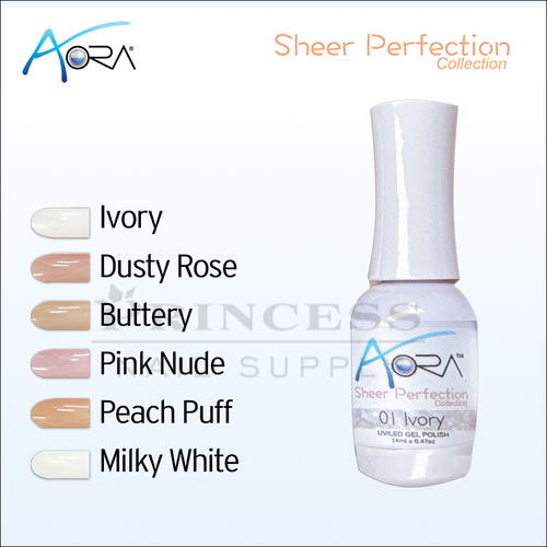 Aora Sheer Gel .5oz - #1 Ivory