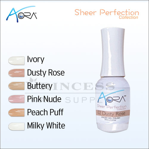 Aora Sheer Gel .5oz - #2 Dusty