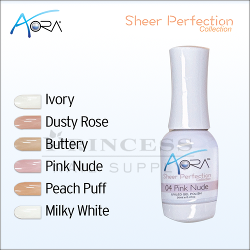 Aora Sheer Gel .5oz - #4 Pink Nude