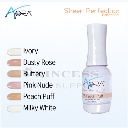 Aora Sheer Gel .5oz - #5 Peach Puff