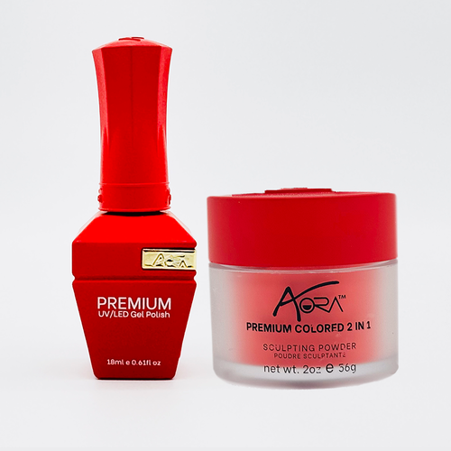 Aora 2in1   Gel + Dip_Acrylic -#53 - Red Bottoms