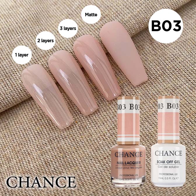 Chance Gel & Nail Lacquer Duo 0.5oz B03 - Bare Collection