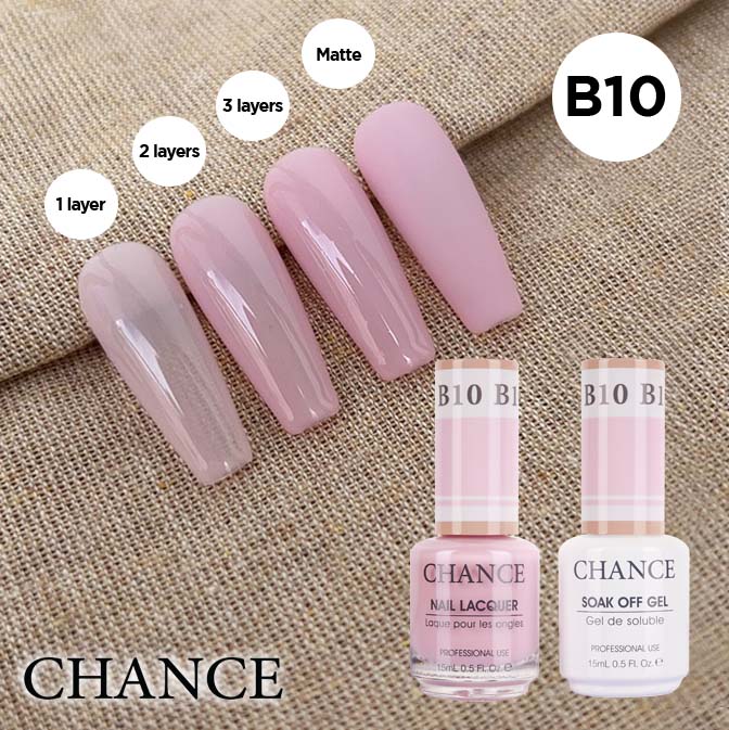 Chance Gel & Nail Lacquer Duo 0.5oz B10 - Bare Collection