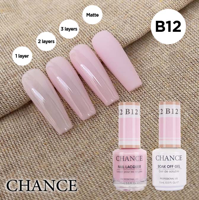 Chance Gel & Nail Lacquer Duo 0.5oz B12 - Bare Collection