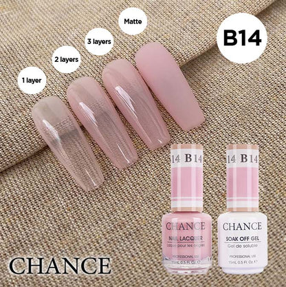 Chance Gel & Nail Lacquer Duo 0.5oz B14 - Bare Collection