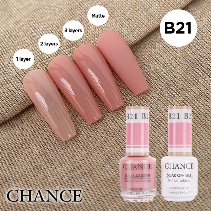 Chance Gel & Nail Lacquer Duo 0.5oz B21 - Bare Collection