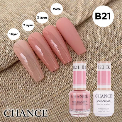 Chance Gel & Nail Lacquer Duo 0.5oz B21 - Bare Collection