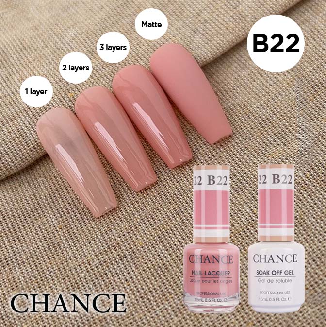 Chance Gel & Nail Lacquer Duo 0.5oz B22 - Bare Collection