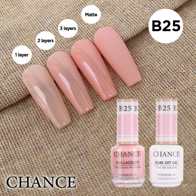 Chance Gel & Nail Lacquer Duo 0.5oz B25 - Bare Collection