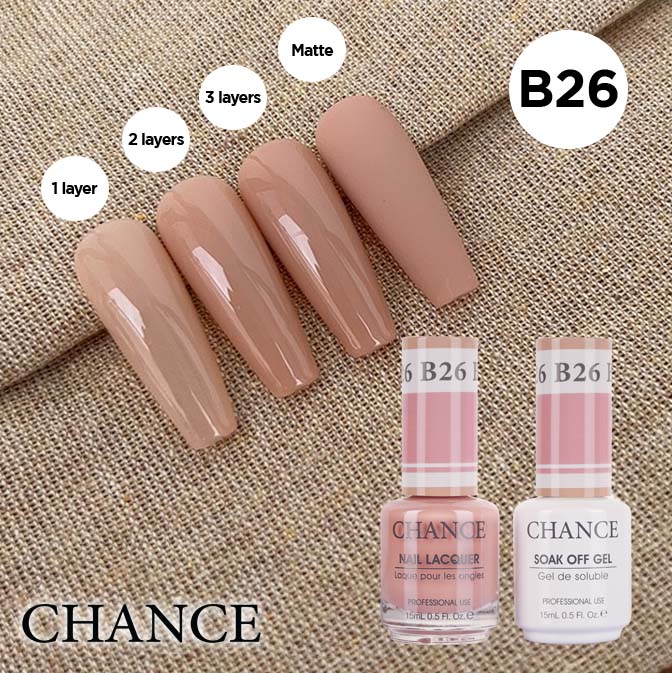 Chance Gel & Nail Lacquer Duo 0.5oz B26 - Bare Collection