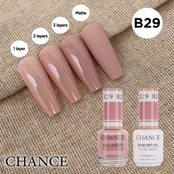Chance Gel & Nail Lacquer Duo 0.5oz B28 - Bare Collection
