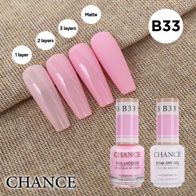 Chance Gel & Nail Lacquer Duo 0.5oz B33 - Bare Collection