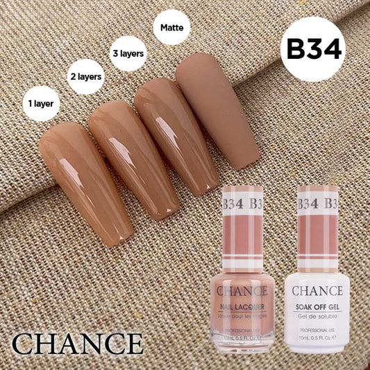 Chance Gel & Nail Lacquer Duo 0.5oz B34 - Bare Collection