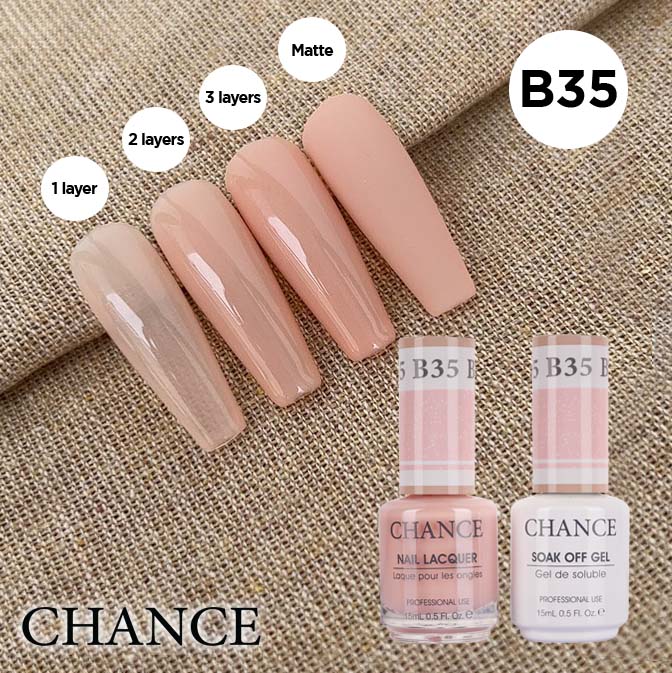 Chance Gel & Nail Lacquer Duo 0.5oz B35 - Bare Collection