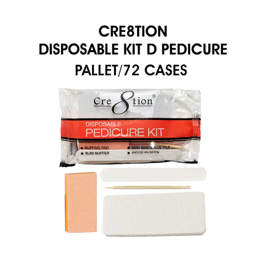 Cre8tion Disposable Kit D Pedicure - Pallet/72 cases, case/200 kits