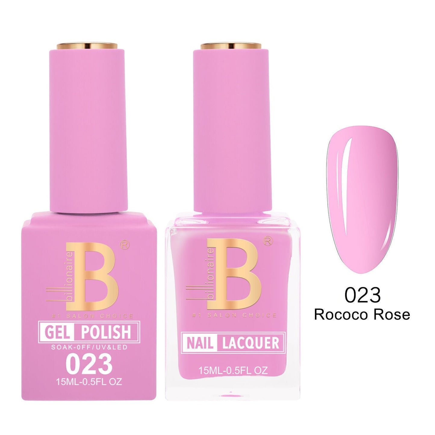 Billionaire 023 Rococo Rose - Imperial Collection Gel & Lacquer Duo 15ml