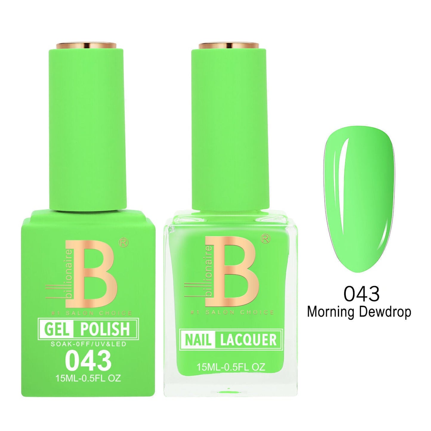 Billionaire 043 Morning Dewdrop - Imperial Collection Gel & Lacquer Duo 15ml