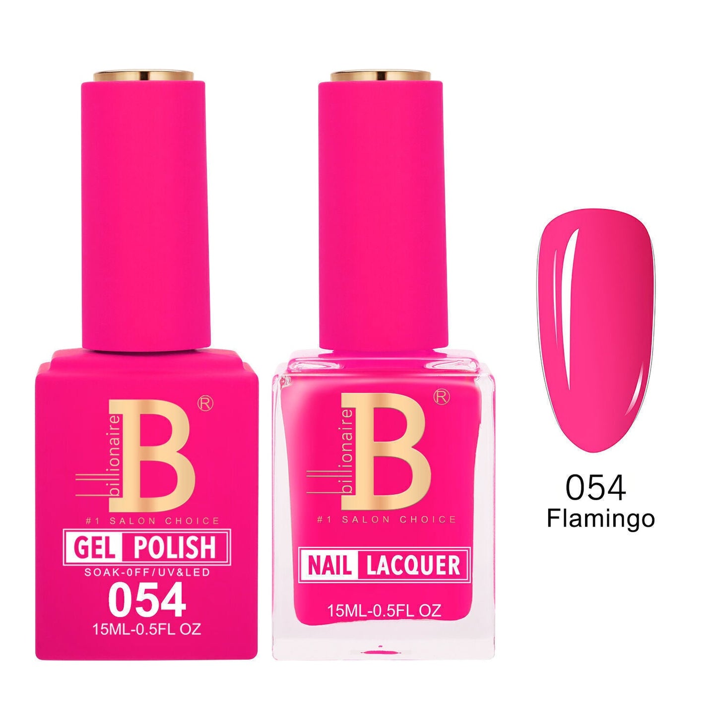 Billionaire 054 Flamingo - Imperial Collection Gel & Lacquer Duo 15ml