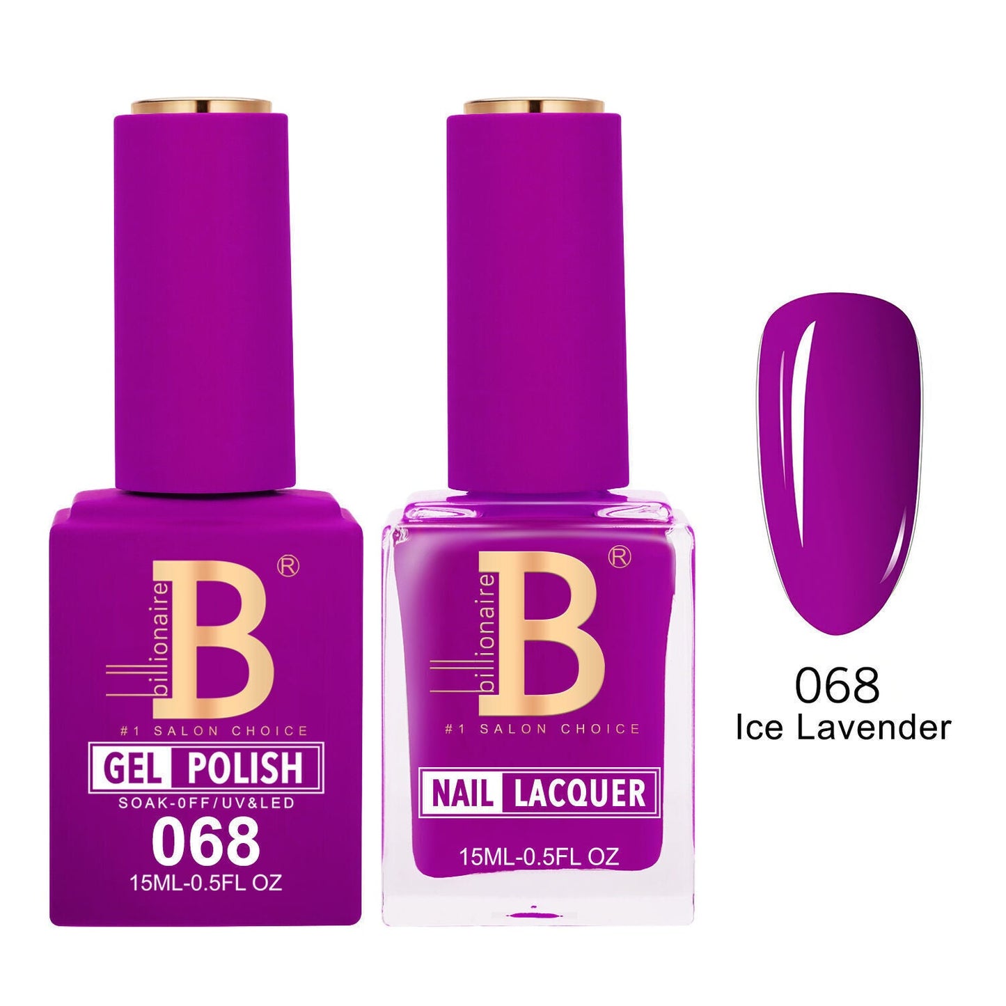 Billionaire 068 Ice Lavender - Imperial Collection Gel & Lacquer Duo 15ml