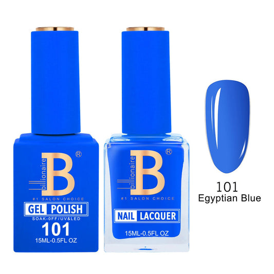 Billionaire 101 Egyptian Blue - Imperial Collection Gel & Lacquer Duo 15ml