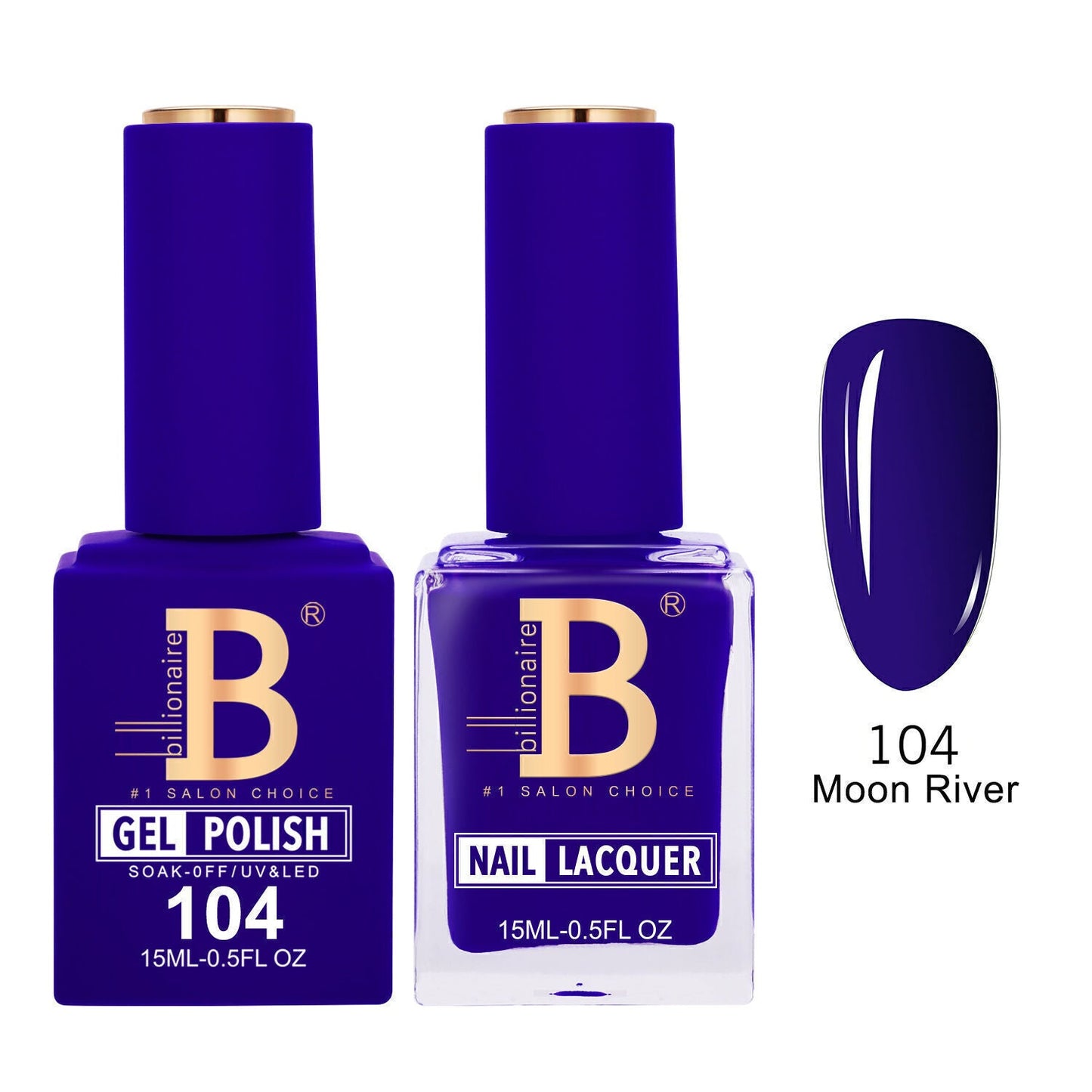 Billionaire 104 Moon River - Imperial Collection Gel & Lacquer Duo 15ml