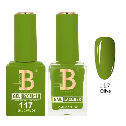 Billionaire 117 Olive - Imperial Collection Gel & Lacquer Duo 15ml