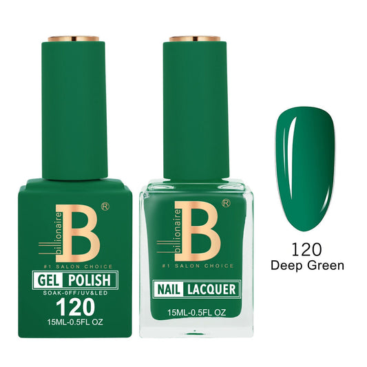 Billionaire 120 Deep Green - Imperial Collection Gel & Lacquer Duo 15ml