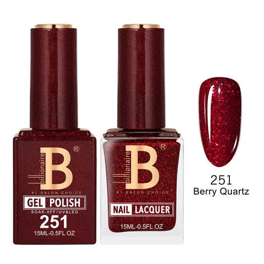 Billionaire 251 Berry Quartz - Imperial Collection Gel & Lacquer Duo 15ml