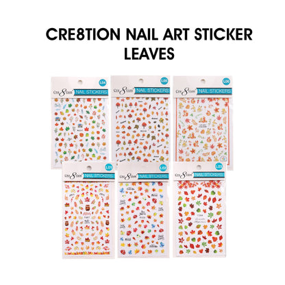 Cre8tion Nail Art Sticker Leaves (11 Styles)
