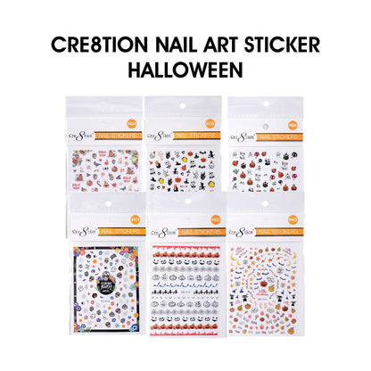 Cre8tion Nail Art Stickers - Halloween (14 Styles)