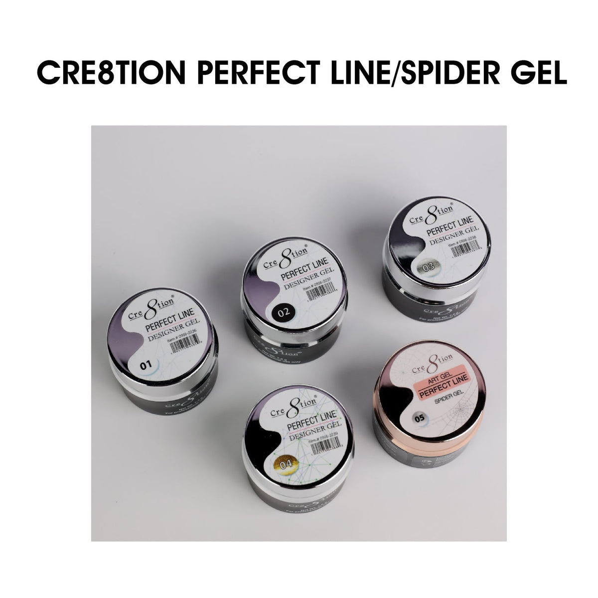 Cre8tion Perfect Line/ Spider Design Gel 0.26oz