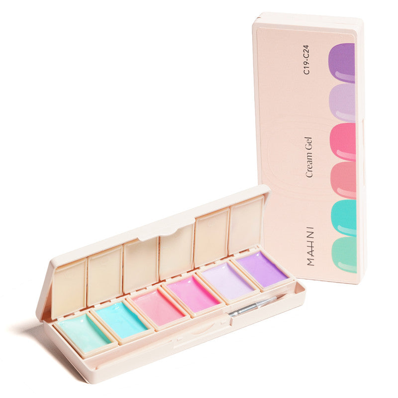 Mahni Cream Gel Palette/6 colors: #19-24