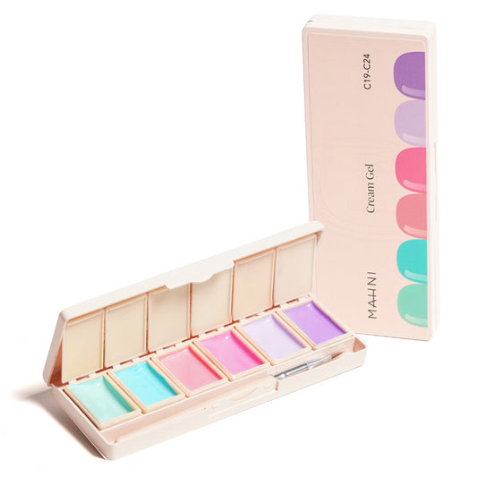 Mahni Cream Gel Palette/6 colors: #19-24