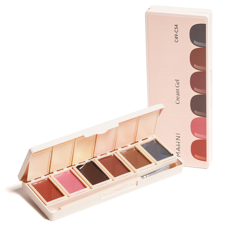 Mahni Cream Gel Palette/6 colors: #49-54