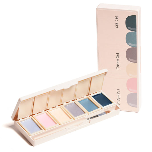 Mahni Cream Gel Palette/6 colors: #55-60