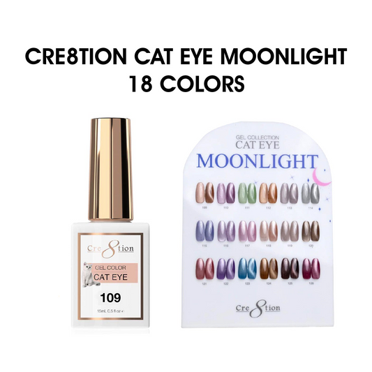 Creation Cat Eye Gel 0.5oz - Moonlight Collection - 18 colors (#109 - #126)