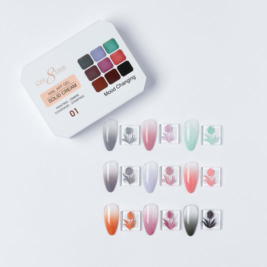 Cre8tion Nail Art Gel - Solid Cream - 01 Mood Changing
