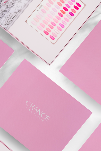 Chance Pink Iconic Collection  -  48 TPO &amp; HEMA FREE Gel Colors w/ 2 Color displays &nbsp;(free 12 base, 12 top gel).5oz