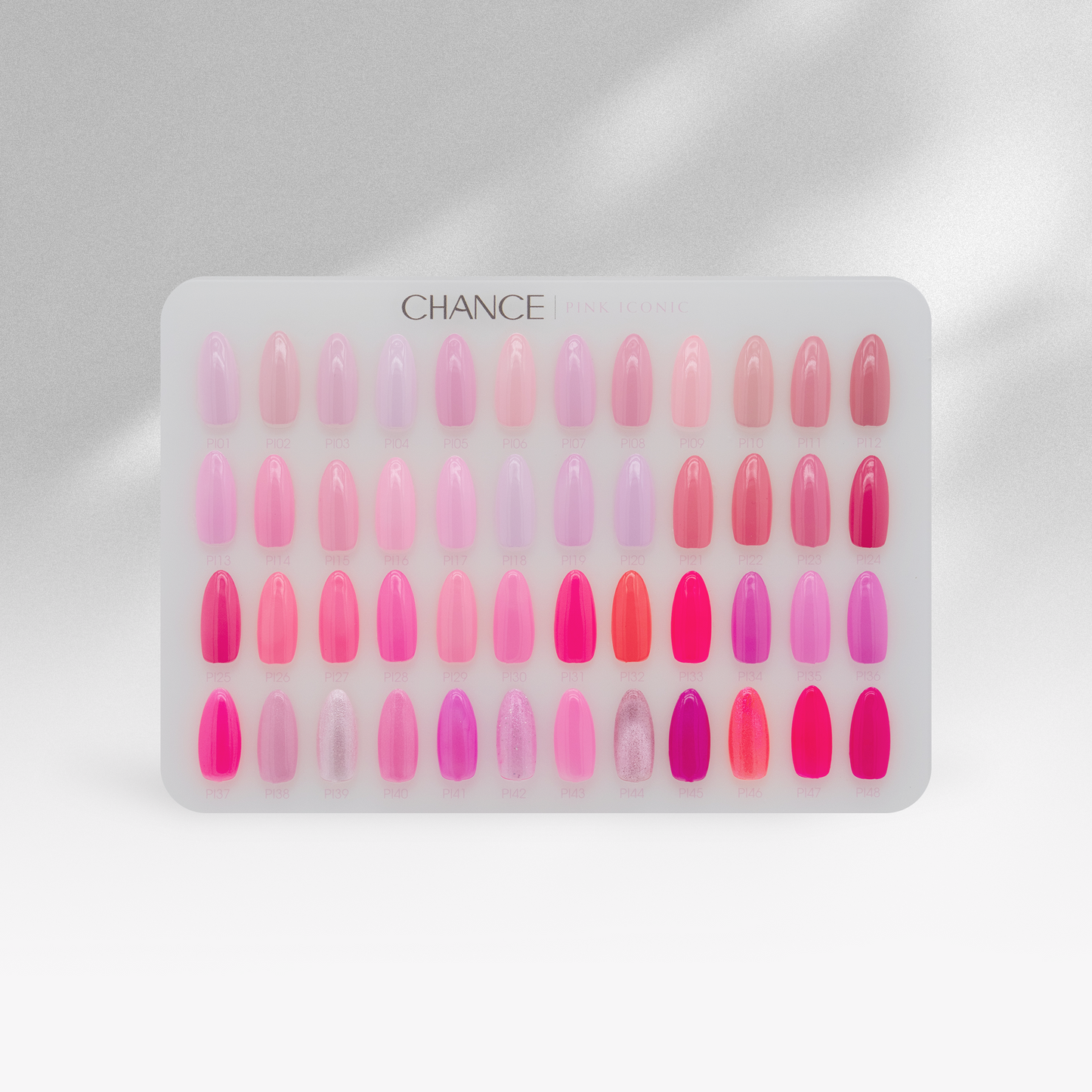 Chance Pink Iconic Collection  -  48 TPO &amp; HEMA FREE Gel Colors w/ 2 Color displays &nbsp;(free 12 base, 12 top gel).5oz