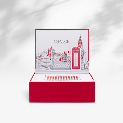 Chance Red London Collection - 48 TPO & HEMA FREE Gel Colors w/ 2 Color displays  (free 12 base, 12 top gel)