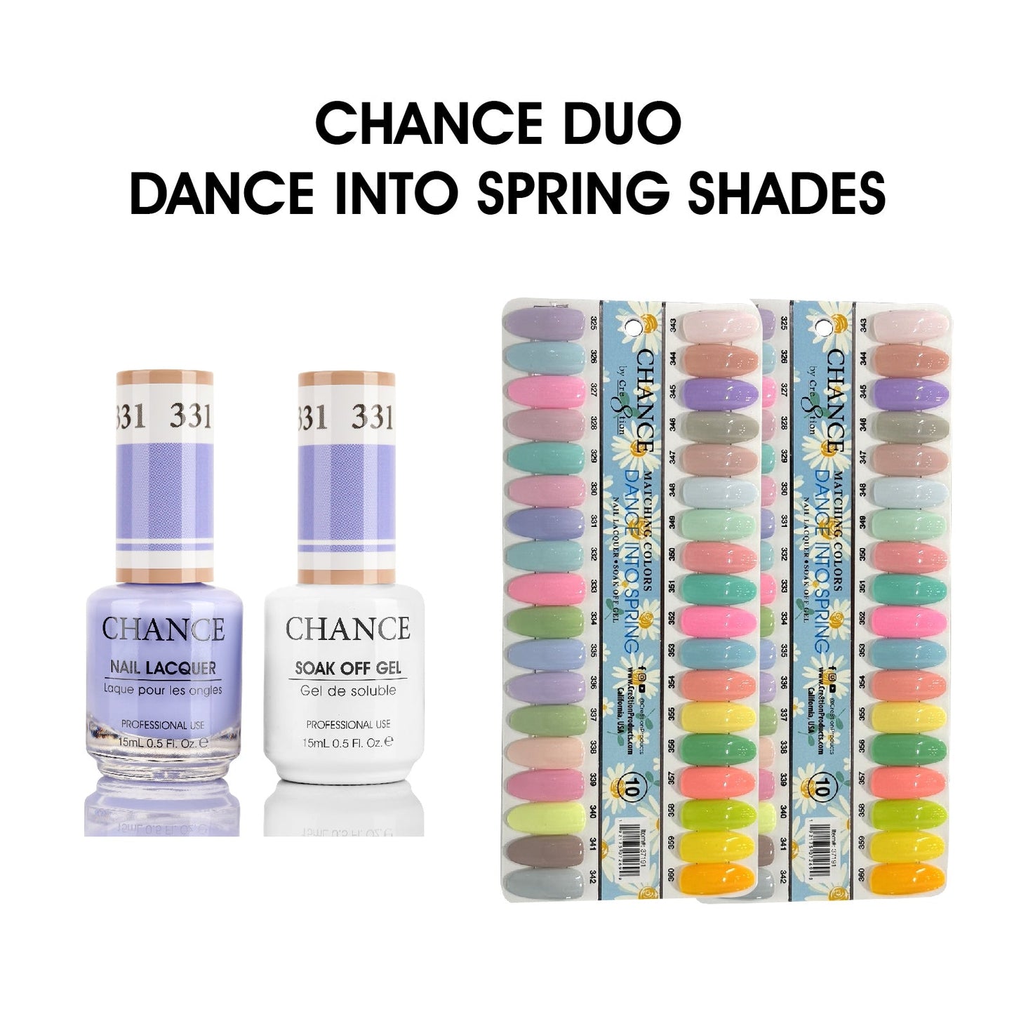 Chance Matching Duo 0.5oz - 36 Colors ( #325 - #360 ) Dance Into Spring Shades Collection
